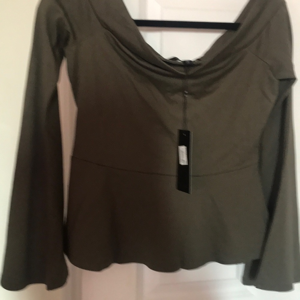 BCBG Off the Shoulder Peplum Top - tags on!